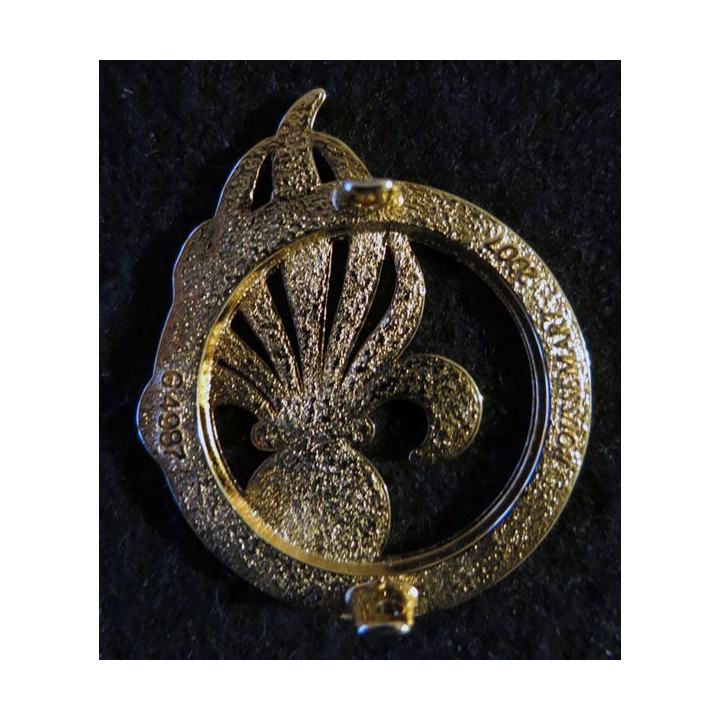INSIGNE DE BÉRET GRLE : insigne de béret du groupement recrutement de la Légion étrangère de fabrication Boussemart G. 4987