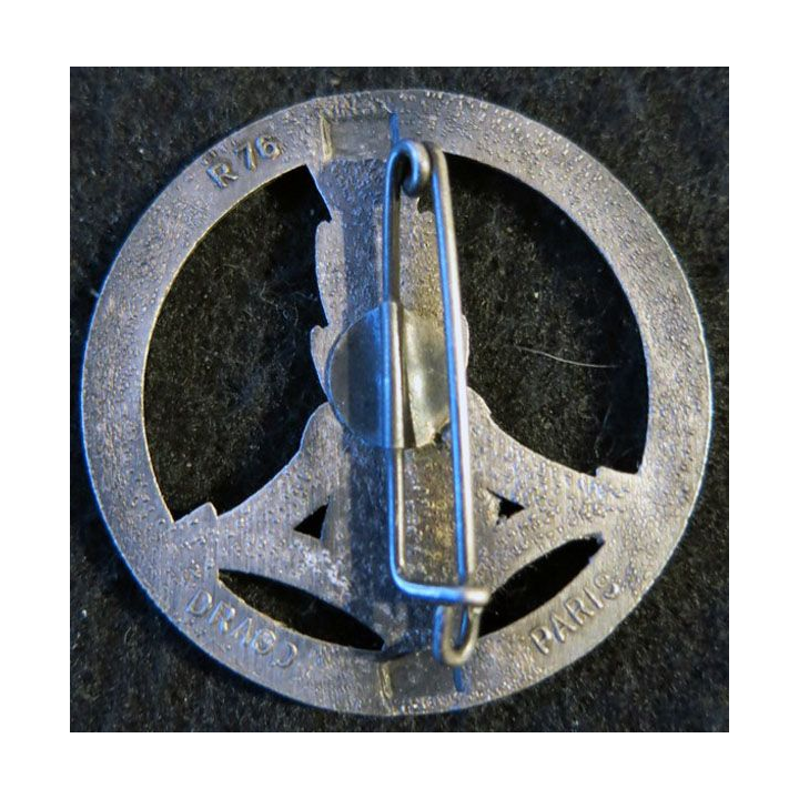 INSIGNE DE BÉRET 1° ESPLE : insigne de béret du 1° escadron saharien porté de la légion étrangère de fabrication Drago Paris R76