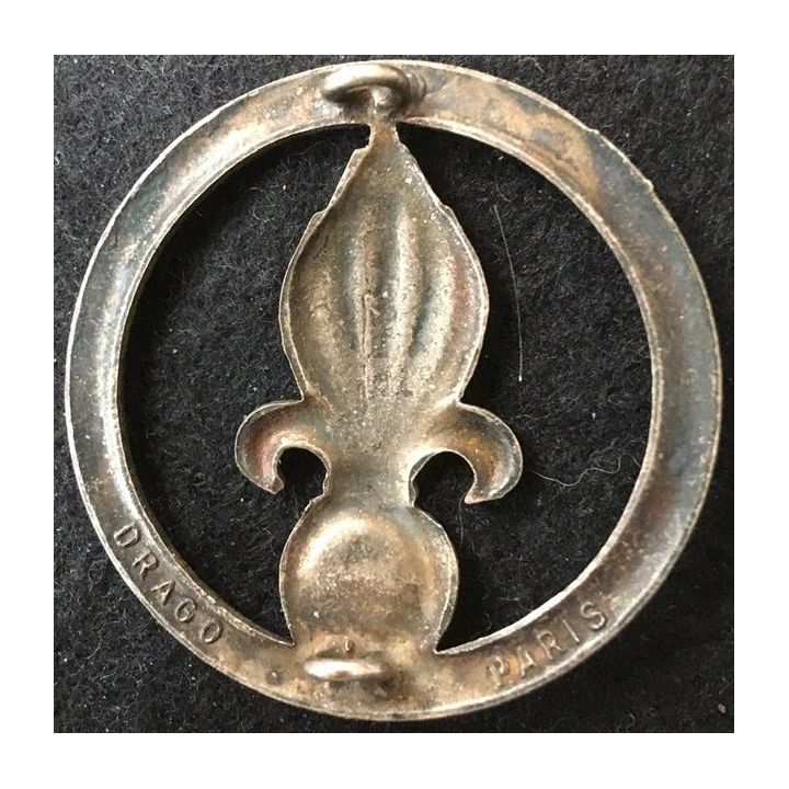 INSIGNE DE BÉRET LÉGION : insigne de béret de cavalerie de la légion étrangère de fabrication Drago Paris