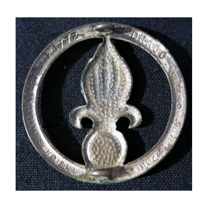 INSIGNE DE BÉRET LÉGION : insigne de béret de cavalerie de la légion étrangère de fabrication Drago Romainville G. 1772