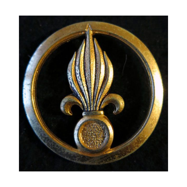 INSIGNE DE BÉRET LÉGION : insigne de béret d'infanterie de la légion étrangère de fabrication Drago Romainville G. 1772