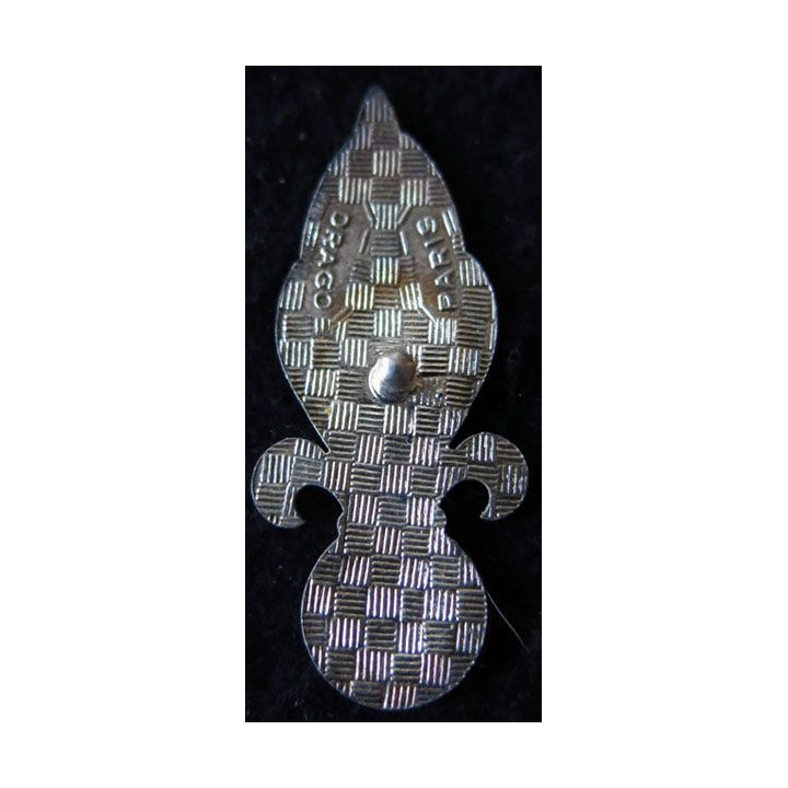 INSIGNE DE BÉRET 1° REC : insigne de béret du 1° régiment étranger de cavalerie Drago Paris argenté