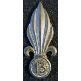 INSIGNE DE BÉRET 13° DBLE : insigne de béret de la 13° demi brigade de la  légion étrangère de fabrication Drago Paris