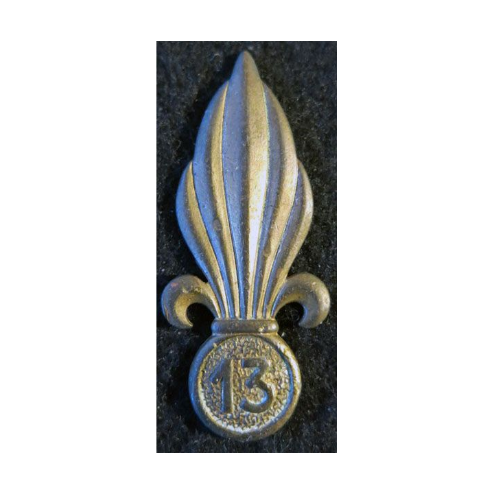 INSIGNE DE BÉRET 13° DBLE : insigne de béret de la 13° demi brigade de la  légion étrangère de fabrication Drago Paris