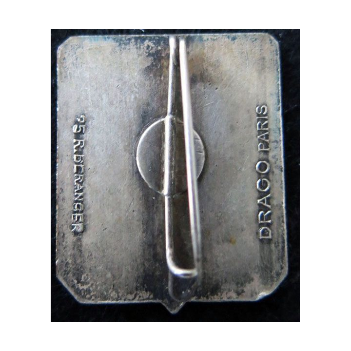 41° RI : Insigne métallique du 41° régiment d'infanterie de fabrication Drago Béranger dos lisse