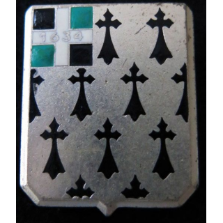 41° RI : Insigne métallique du 41° régiment d'infanterie de fabrication Drago Paris retirage  R. 87