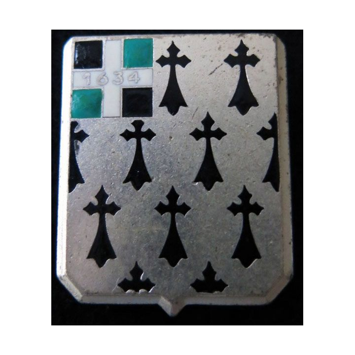 41° RI : Insigne métallique du 41° régiment d'infanterie de fabrication Drago Paris retirage  R. 87