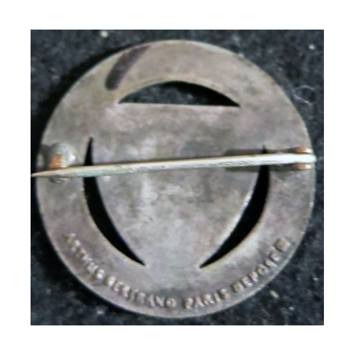 41° RI : Insigne métallique du 41° régiment d'infanterie en émail fabrication A.B.P.D dos lisse