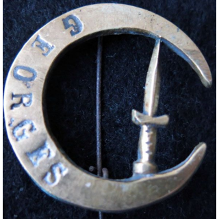CDO : insigne métallique du commando Georges de fabrication locale en bronze frappé à froid