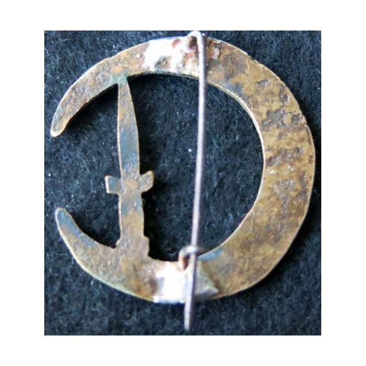 CDO : insigne métallique du commando Georges de fabrication locale en bronze frappé à froid