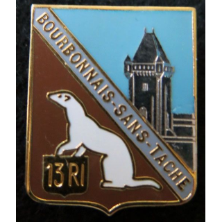13° RI : 13° régiment d'infanterie de fabrication Arthus Bertrand Paris  type 1939 retirage émail