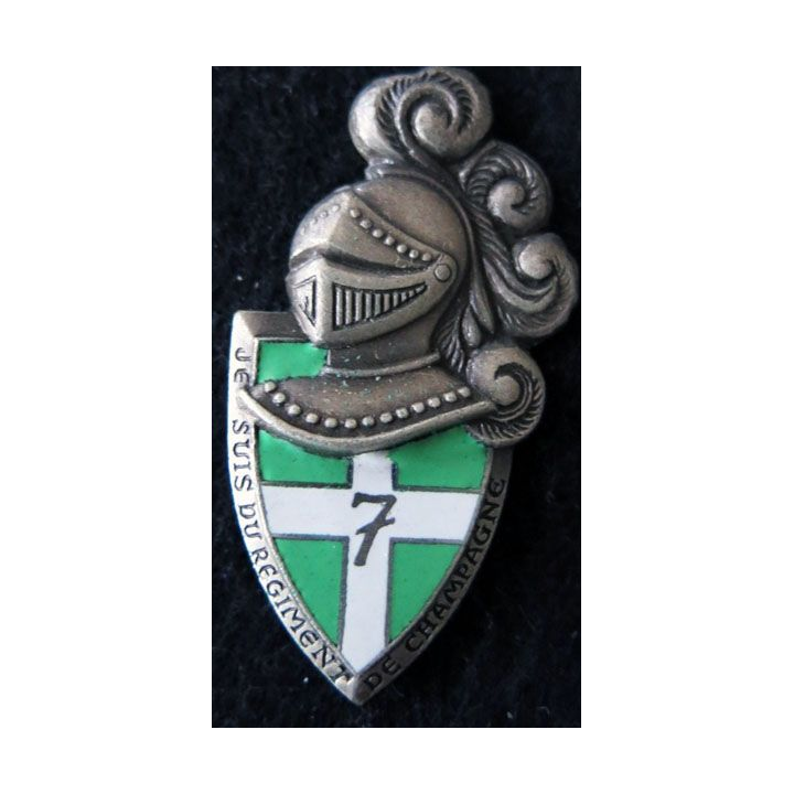 7° RI : 7° régiment d'infanterie de fabrication Drago Paris G. 2413 en émail