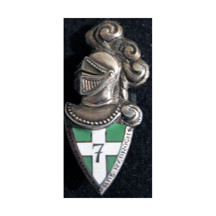 7° RI : 7° régiment d'infanterie de fabrication Arthus Bertrand Paris G. 1266 en émail