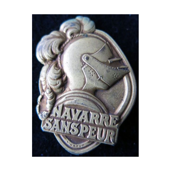 5° RI : insigne métallique du 5° régiment d'infanterie Navarre sans peur fabrication Monnaie de Paris