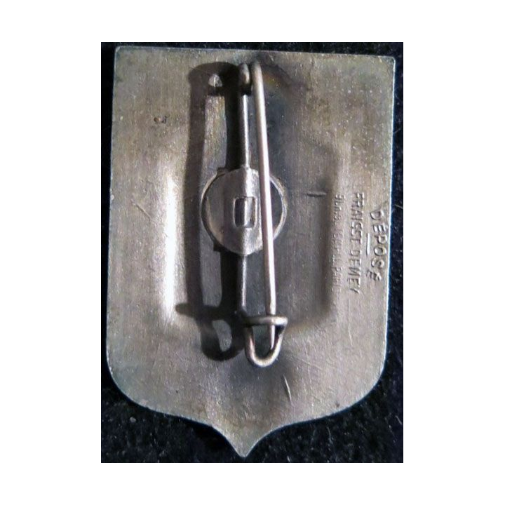 6° RI : 6° régiment d'infanterie de fabrication Fraisse Demey Déposé en émail dos lisse embouti