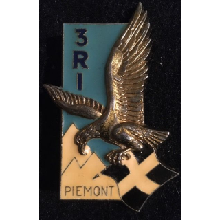 3° RI : Insigne métallique du 3° régiment d'infanterie de fabrication Delsart Sens G. 2006