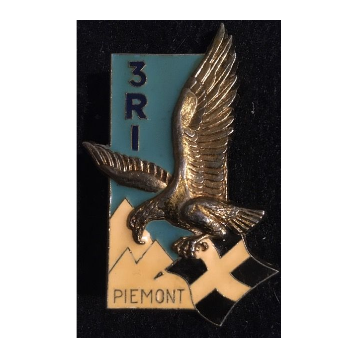 3° RI : Insigne métallique du 3° régiment d'infanterie de fabrication Delsart Sens G. 2006