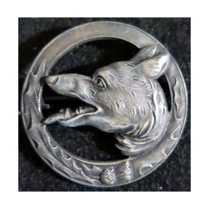 167° RIF : insigne métallique du 167° régiment d''infanterie de forteresse 34 mm embouti