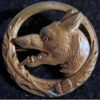 167° RIF : insigne métallique du 167° régiment d''infanterie de forteresse 34 mm embouti