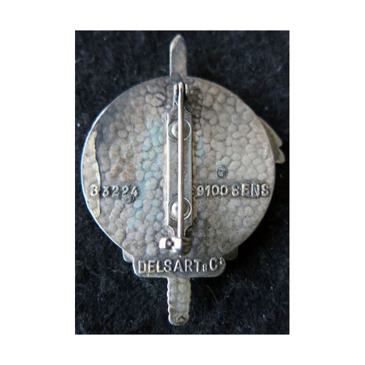 CEC 30° RI : insigne métallique de brevet commando d'aguerrissement de Bonifacio de fabrication Delsart G. 3224