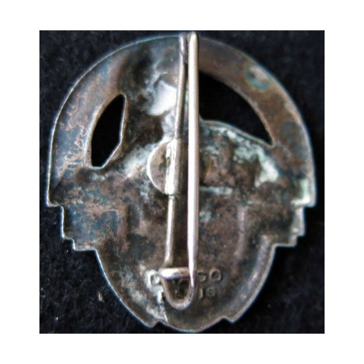 23° RI : insigne du 23° régiment d'infanterie Drago Paris en émail translucide Alsace-Languedoc Fontenoy 1658 1745