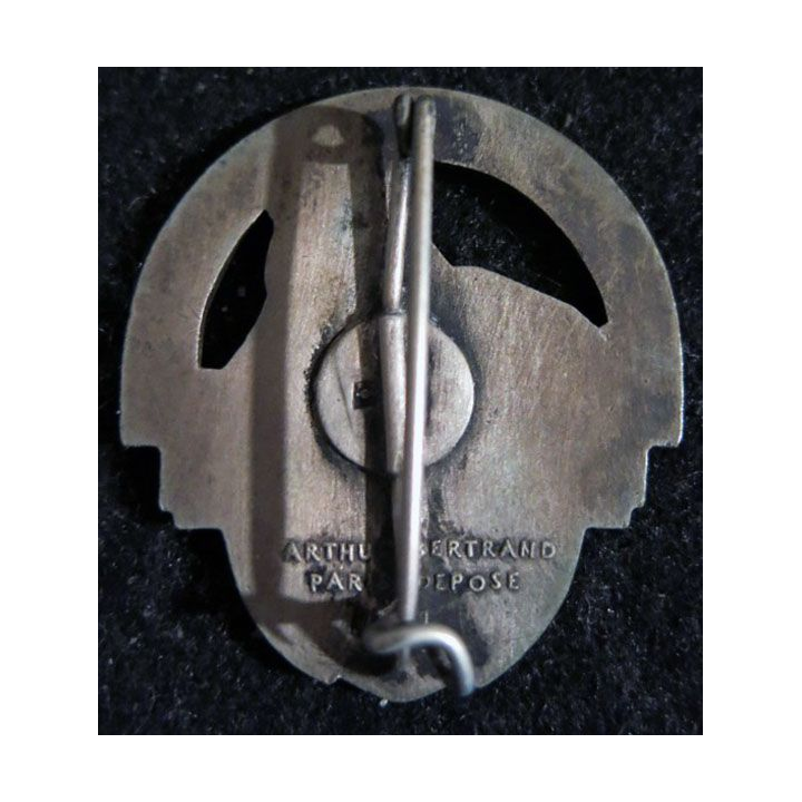 23° RIF : insigne du 23° régiment d'infanterie de forteresse Arthus Bertrand déposé émail translucide Fontenoy 1658 1745