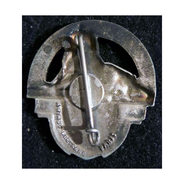 23° RI : insigne du 23° régiment d'infanterie Arthus Bertrand Paris en émail translucide Alsace Fontenoy 1658 1745