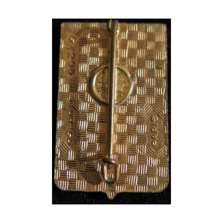 22° BI : insigne métallique du 22° bataillon d''infanterie de fabrication Drago Paris G. 1296 en émail