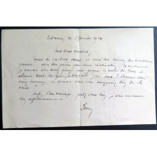 Lettre de voeux du 3 janvier 1934