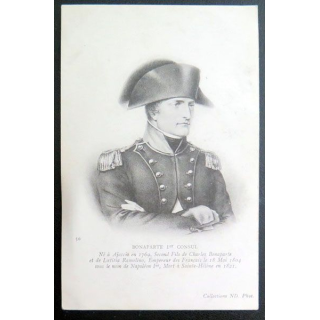 carte postale de Bonaparte 1° consul
