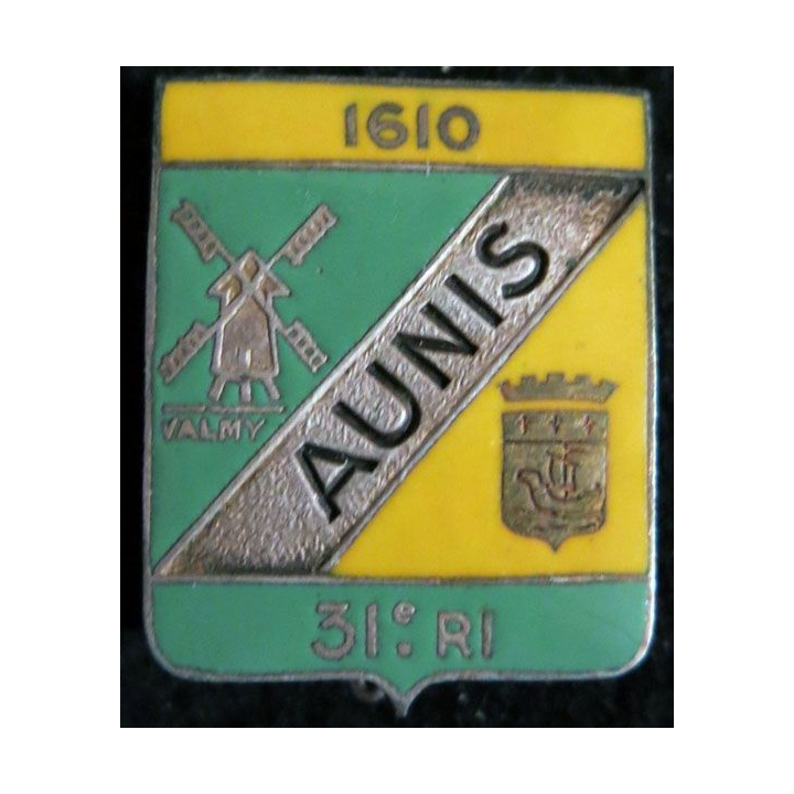 31° RI : 31° régiment d'infanterie Drago Paris Béranger en émail