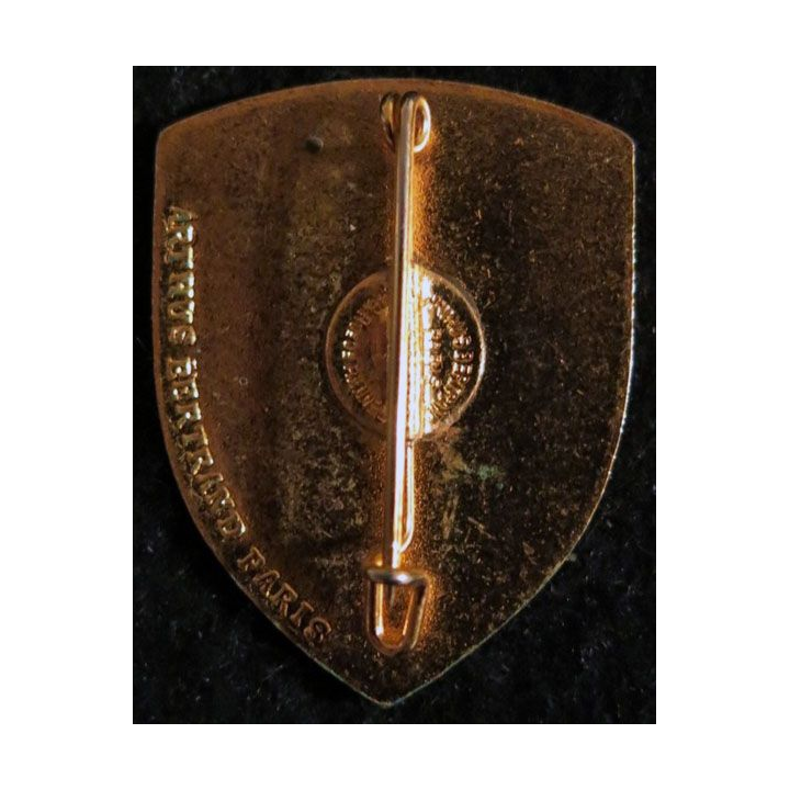 155° RIF : Insigne métallique du 155° régiment d'infanterie de forteresse  Arthus Bertrand Paris en émail