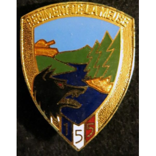 155° RID : Insigne métallique du 155° régiment d'infanterie divisionnaire  Arthus Bertrand G. 2919 en émail N° 285