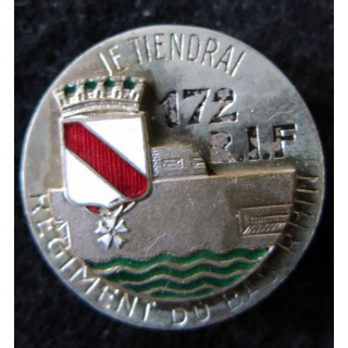 172° RIF : 172° régiment d''infanterie de forteresse régiment du Bas-Rhin en émail