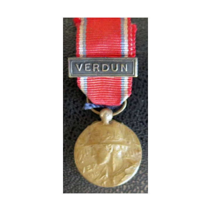 médaille miniature commémorative de la bataille de Verdun 1916 