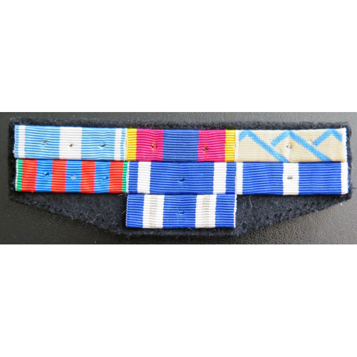 Barrettes de rappel de 7 décorations Ex Yougoslavie et Kosovo