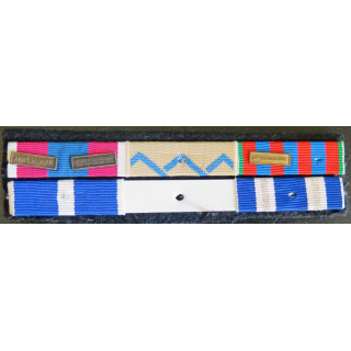 Barrette de rappel de 6 décorations arme blindée Ex yougoslavie