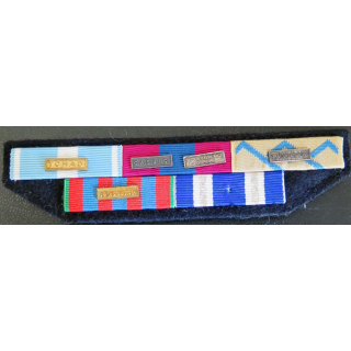 Barrettes de rappel de 5 décorations Afghanistan Cassic Tchad