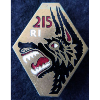 215° RI : 215° régiment d'infanterie de fabrication Arthus Bertrand Paris en émail