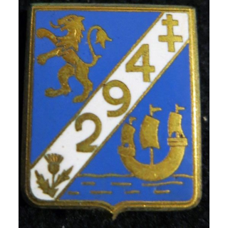 294° RI : 294° régiment d'infanterie de fabrication Drago Paris en émail