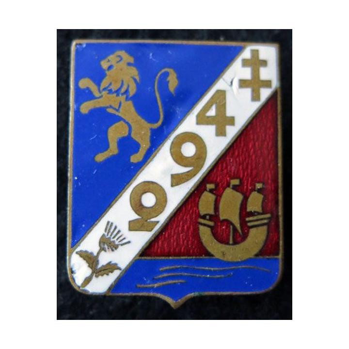 294° RI : 294° régiment d'infanterie de fabrication Chobillon Paris en émail
