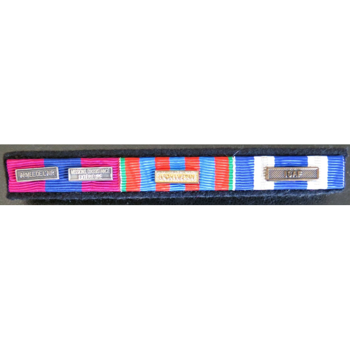 Barrettes de rappel de 3 décorations Afghanistan armée de l'air