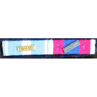 Barrettes de rappel de 2 décorations avec ses 2 barrettes Tchad et MOE