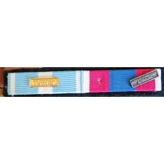 Barrettes de rappel de 2 décorations avec ses 2 barrettes Tchad et MOE