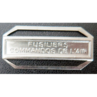 Barrette " FUSILIERS COMMANDOS DE L'AIR " en métal argenté
