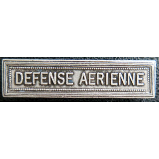 Barrette " DÉFENSE AÉRIENNE " en métal argenté
