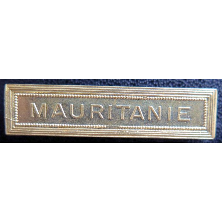 Barrette " MAURITANIE " en métal doré