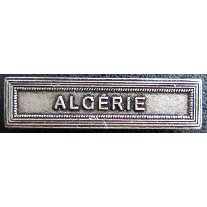 Barrette " ALGÉRIE " en métal argenté