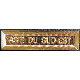 Barrette " ASIE DU SUD EST " en métal doré