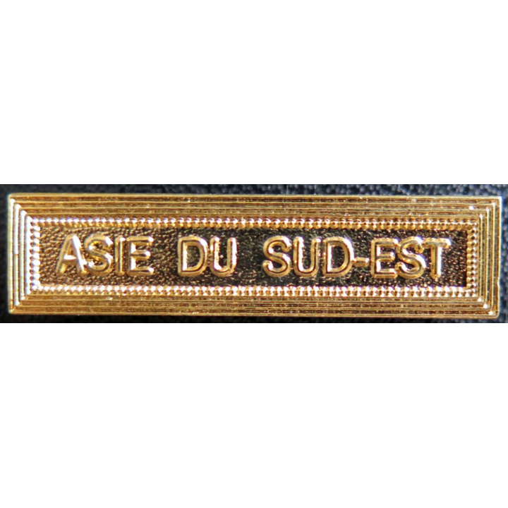 Barrette " ASIE DU SUD EST " en métal doré